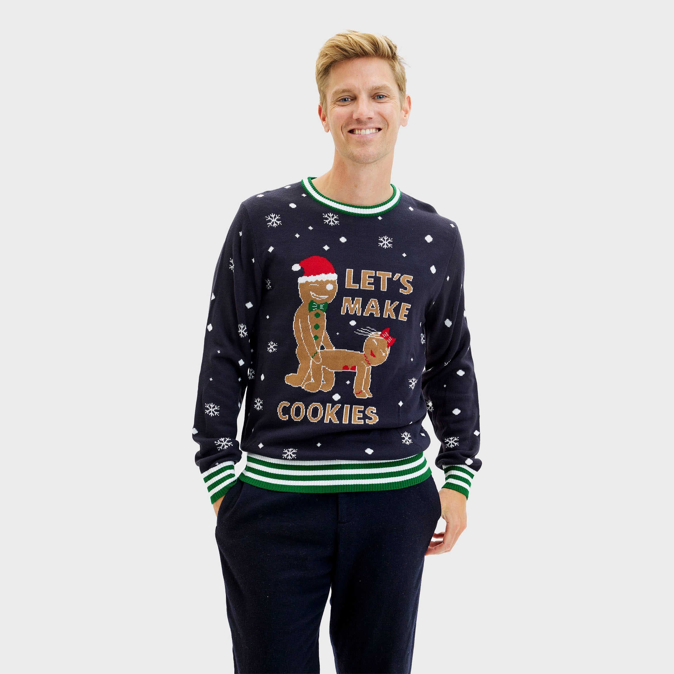 Julekage julesweateren - Herre